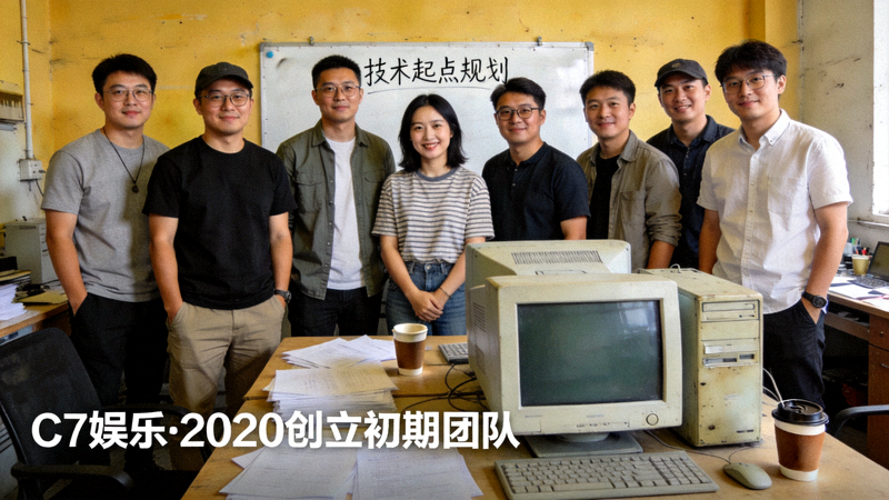 C7娱乐2020年公司创立初期团队合影 - 展示创业团队与技术起点