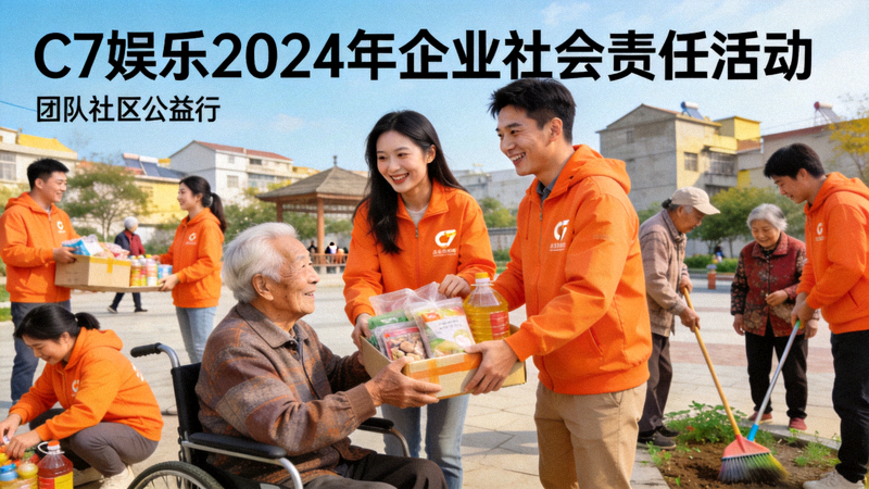C7娱乐2024年企业社会责任活动图片 - 团队参与社区公益活动