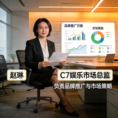 C7娱乐市场总监赵琳 - 负责品牌推广与市场策略